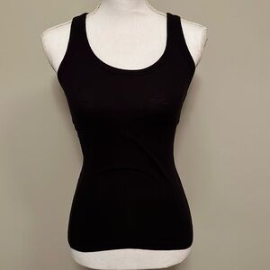 Aerie racer back tank top, black XS